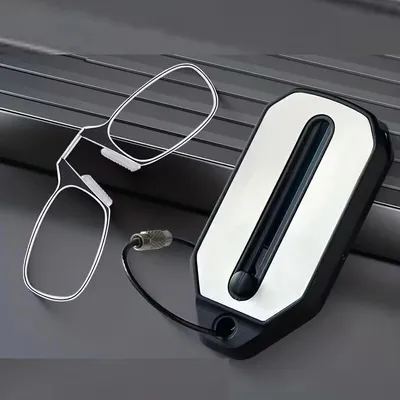 Nose Clip-on Reading Glasses Folding Legless Ultralight Keychain Glasses Men Women Mini Portable Presbyopic Glasses