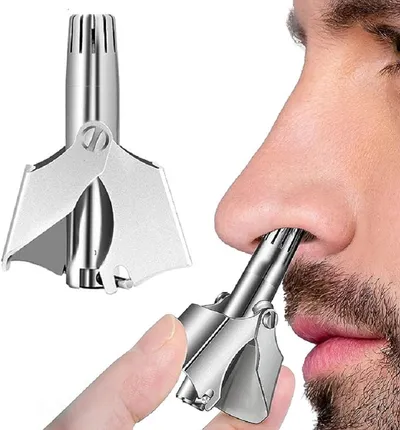 Nose Hair Trimmer for Men Stainless Steel Manual Shaver Suitable For Nose Hair Razor Washable Portable Nose Hair Trimmer Nose Hair Trimmer for Men Stainless Steel Manual Shaver Suitable For Nose Hair Razor Washable Portable Nose Hair Trimmer