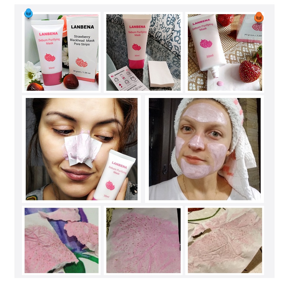 Nose Mask Strawberry Pore Strips