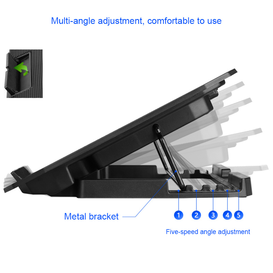 Notebook Cooler Adjustable Cooling Pad Notebook Cooler Adjustable Cooling Pad
