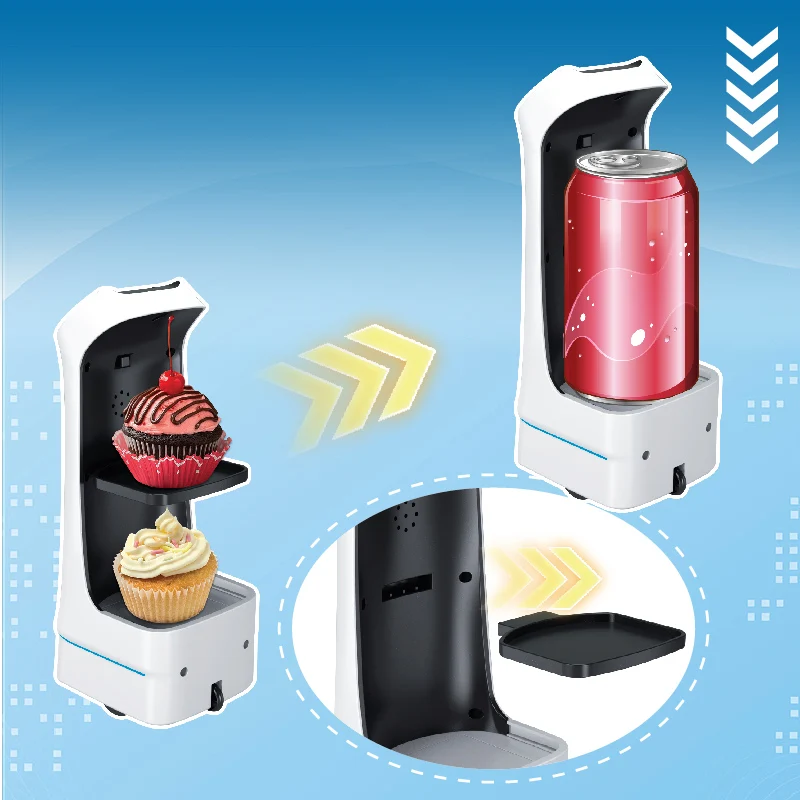 Novel Remote-Controlled Car Toys, Electric Food Delivery Robots, Small Item Transportation Games Funny Surprisest
