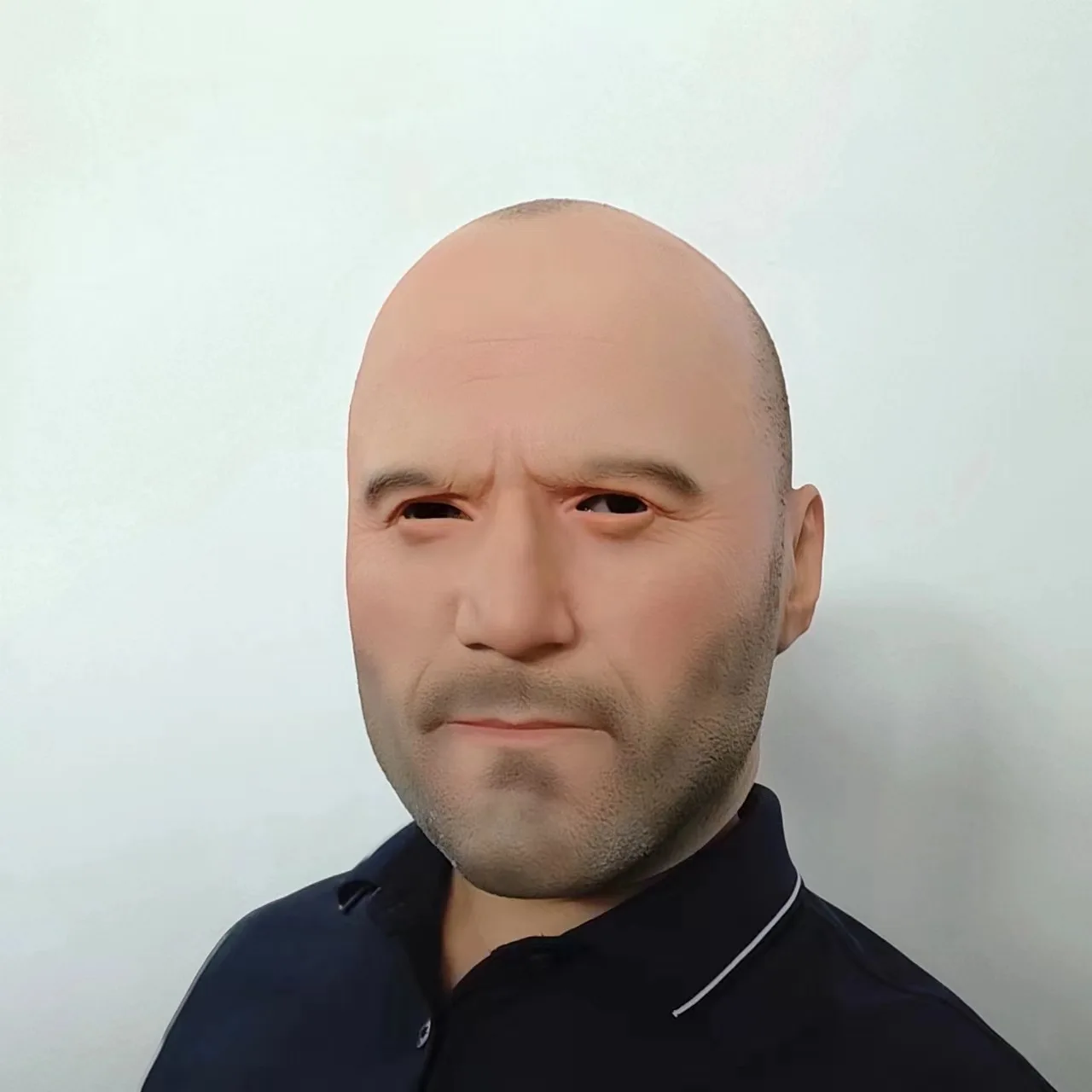 Novelty Halloween Costume Party Latex Head Mask of Bald Man