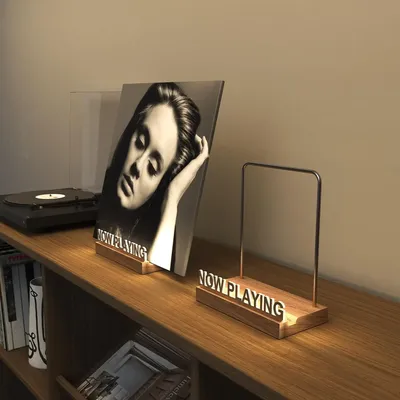 Now playing Vinyl Record Holder Light Up Vinyl Record Display Stand with Fingerprint-Proof Acrylic Albums, Warm White Now playing Vinyl Record Holder Light Up Vinyl Record Display Stand with Fingerprint-Proof Acrylic Albums, Warm White