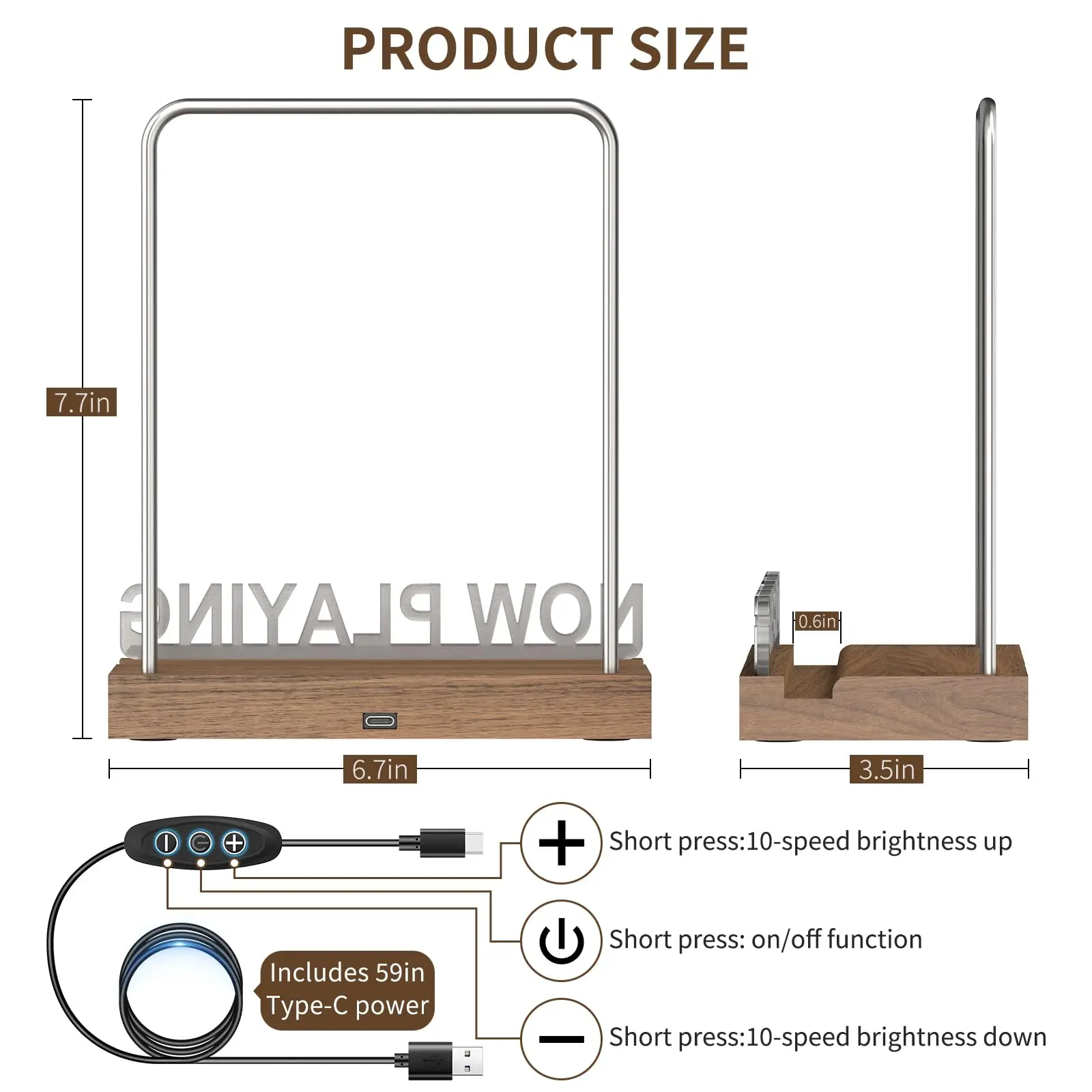 Now playing Vinyl Record Holder Light Up Vinyl Record Display Stand with Fingerprint-Proof Acrylic Albums, Warm White Now playing Vinyl Record Holder Light Up Vinyl Record Display Stand with Fingerprint-Proof Acrylic Albums, Warm White