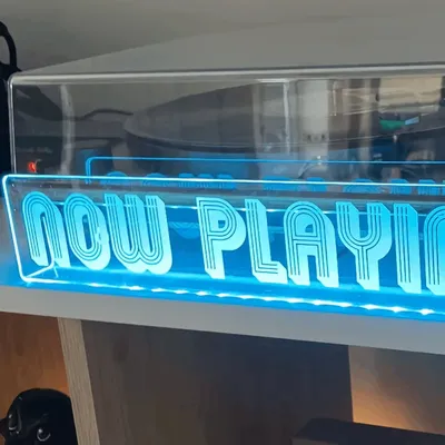 Now Playing Vinyl Record Stand CD Wall Mounted Display Acrylic Album Shelf Decor Room Lighting Gift For Him Neon Sign Now Playing Vinyl Record Stand CD Wall Mounted Display Acrylic Album Shelf Decor Room Lighting Gift For Him Neon Sign