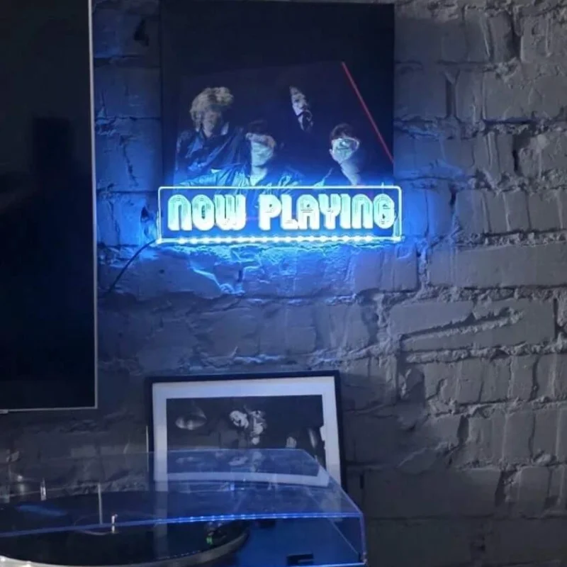 Now Playing Vinyl Record Stand CD Wall Mounted Display Acrylic Album Shelf Decor Room Lighting Gift For Him Neon Sign Now Playing Vinyl Record Stand CD Wall Mounted Display Acrylic Album Shelf Decor Room Lighting Gift For Him Neon Sign