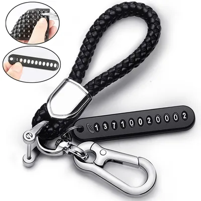 Number Card Anti Lost Keychain