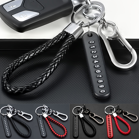 Number Card Anti Lost Keychain