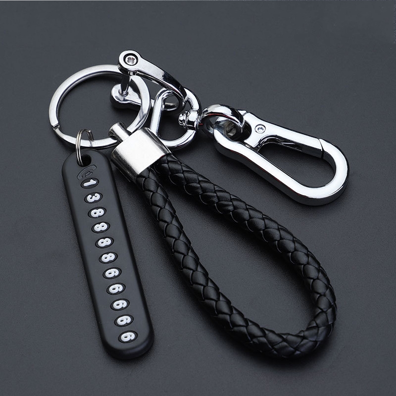 Number Card Anti Lost Keychain