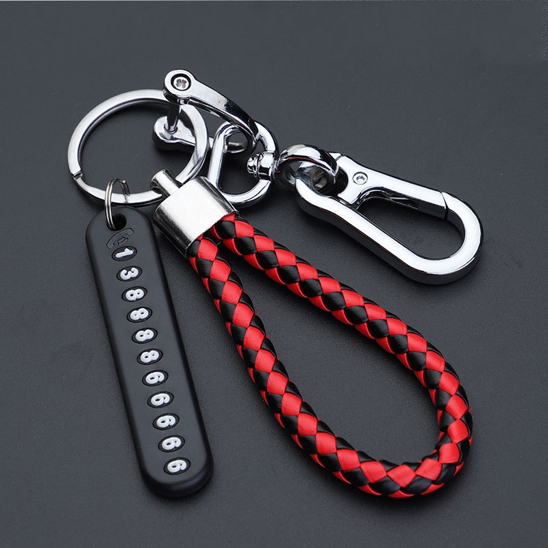 Number Card Anti Lost Keychain