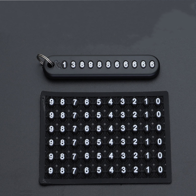 Number Card Anti Lost Keychain