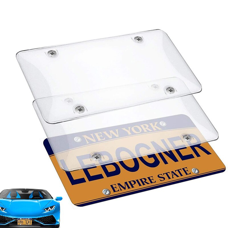Number Plate Cover 2PC Plastic Set Number Plate Cover 2PC Plastic Set