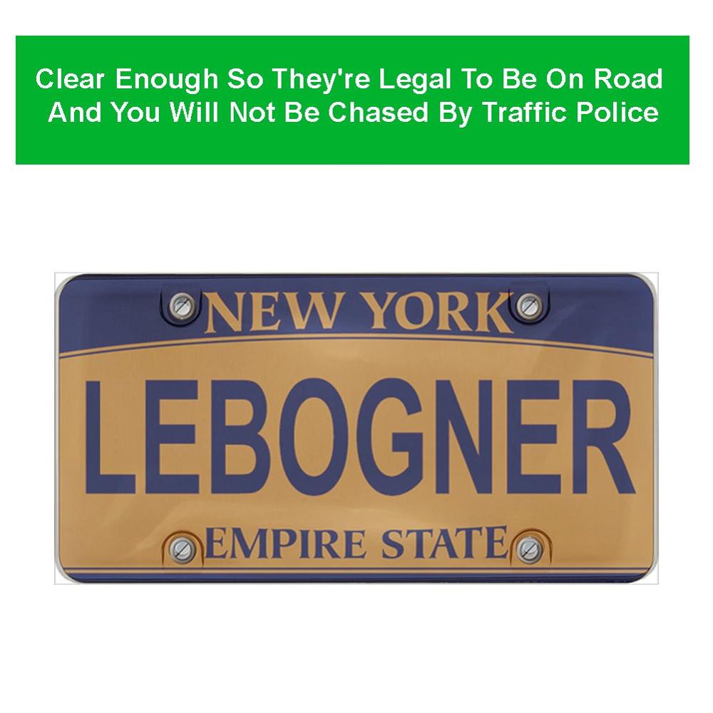 Number Plate Cover 2PC Plastic Set Number Plate Cover 2PC Plastic Set