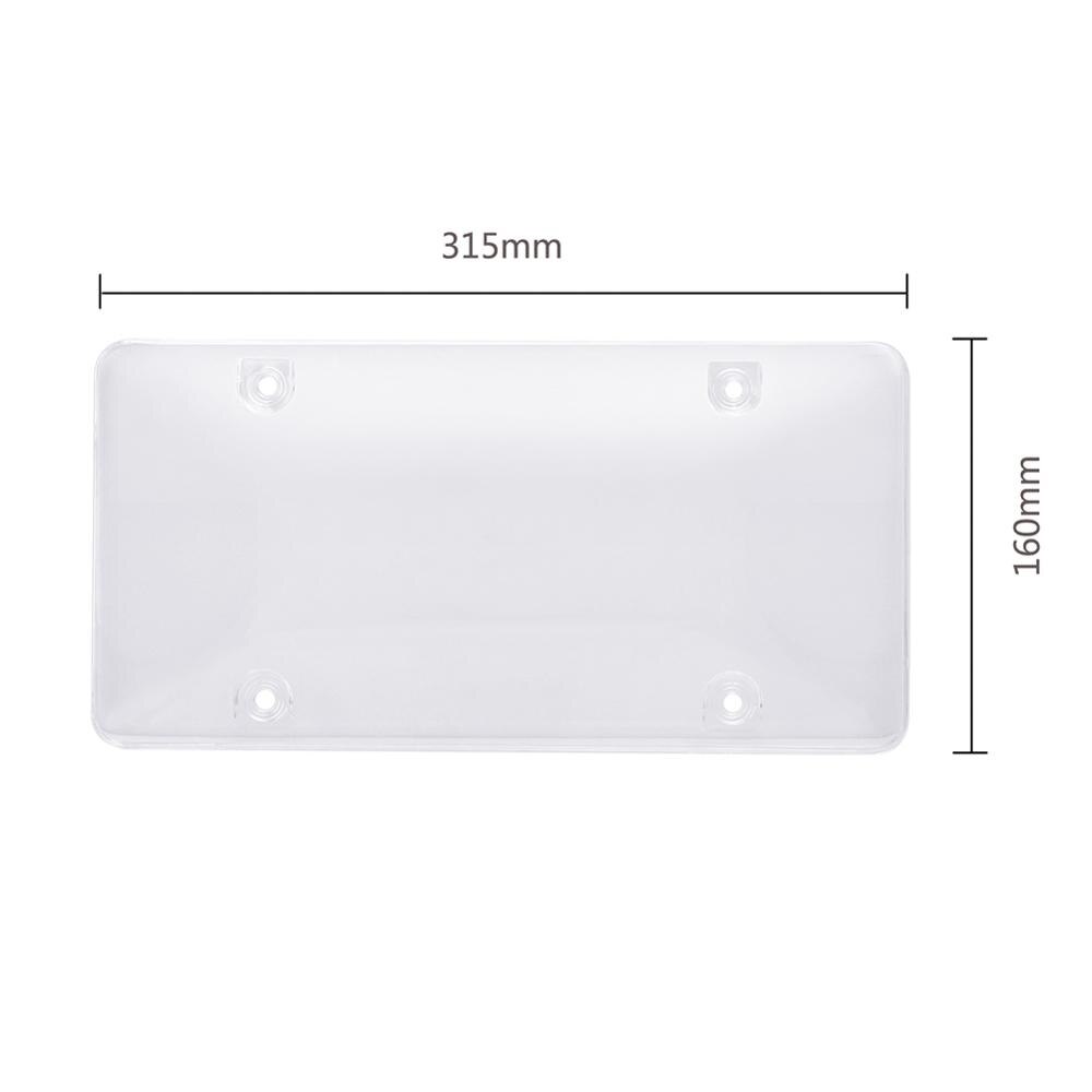 Number Plate Cover 2PC Plastic Set Number Plate Cover 2PC Plastic Set