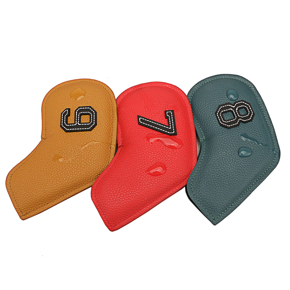 Numbered Leather Golf Club Covers (10 pcs)