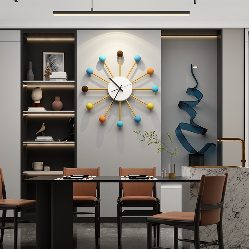 Numberless Ball Wall Clock