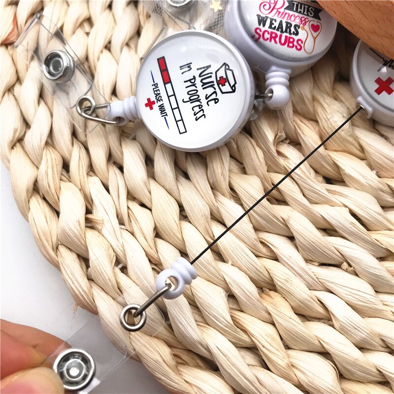 Nurse Badge Holder Retractable ID Clip