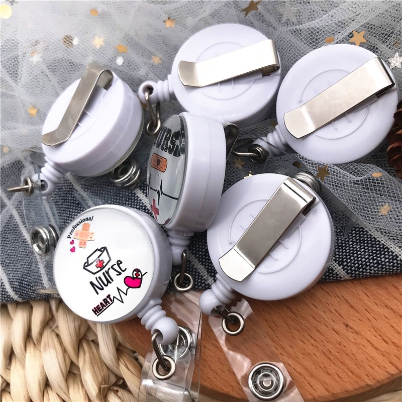 Nurse Badge Holder Retractable ID Clip