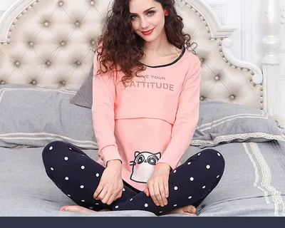 Nursing Pajamas Set Maternity Wear Nursing Pajamas Set Maternity Wear