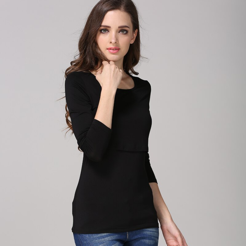 Nursing Top Maternity Shirt (Short/Long Sleeves)