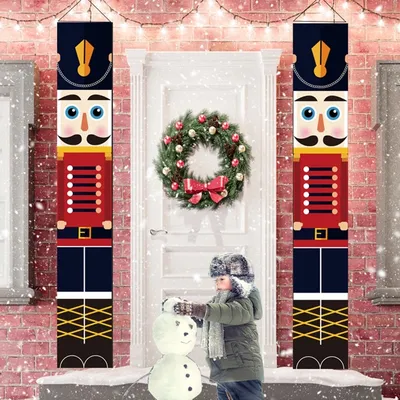 Nutcracker Banner Outdoor Decoration (2pcs)