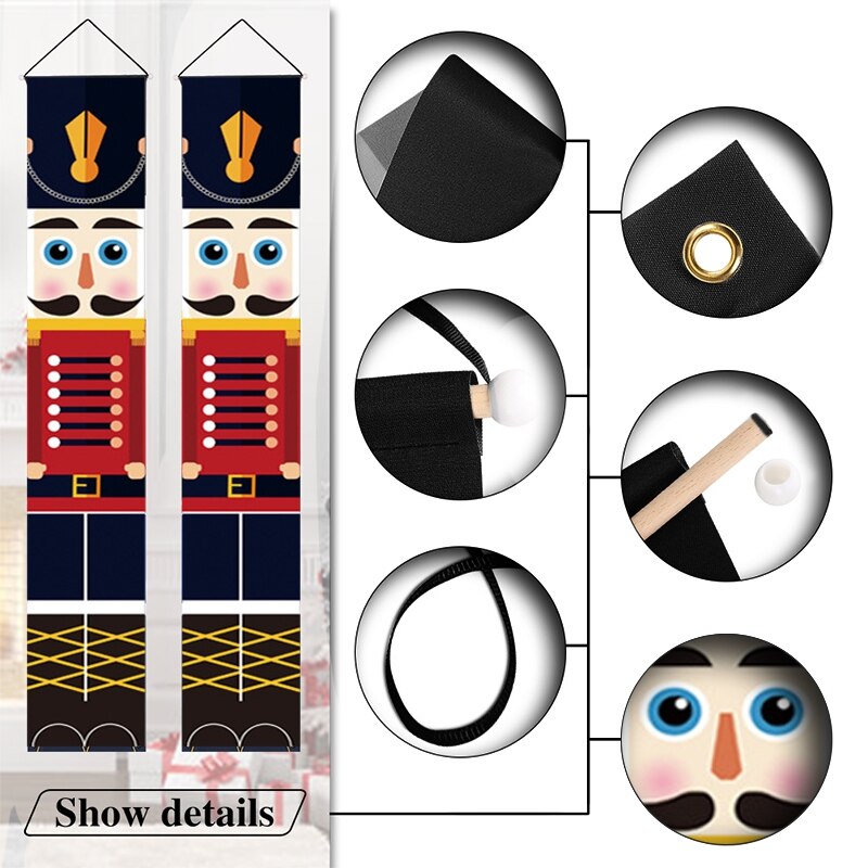 Nutcracker Banner Outdoor Decoration (2pcs)