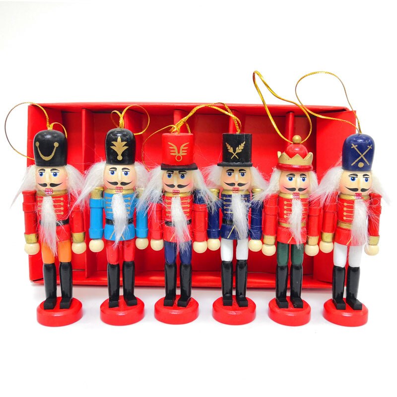 Nutcracker Christmas Tree Ornaments (6 pcs)
