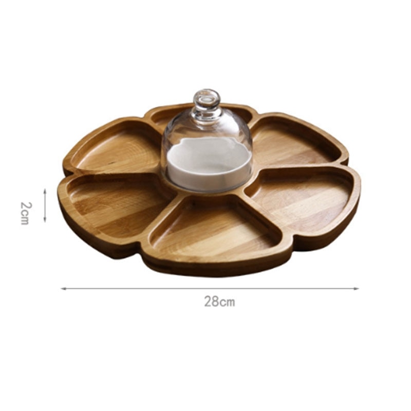 Nuts Plate Flower-Shaped Serving Tray