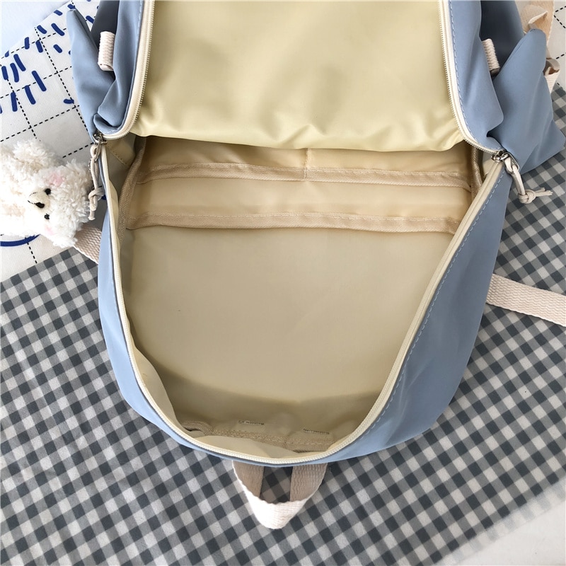 Nylon Backpack for Women with Mesh Pockets Nylon Backpack for Women with Mesh Pockets