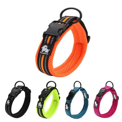 Nylon Dog Collar With Mesh Padding Nylon Dog Collar With Mesh Padding