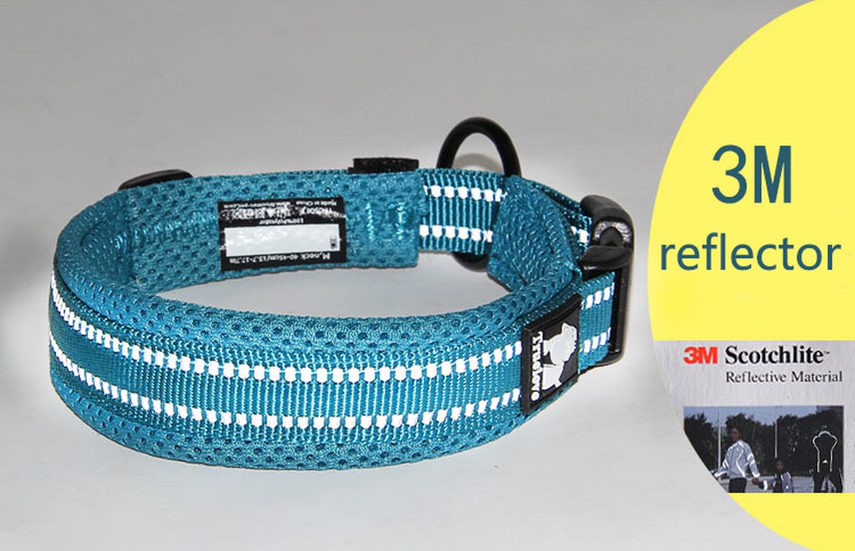 Nylon Dog Collar With Mesh Padding Nylon Dog Collar With Mesh Padding