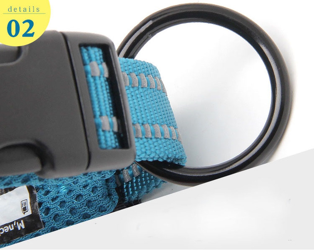 Nylon Dog Collar With Mesh Padding Nylon Dog Collar With Mesh Padding