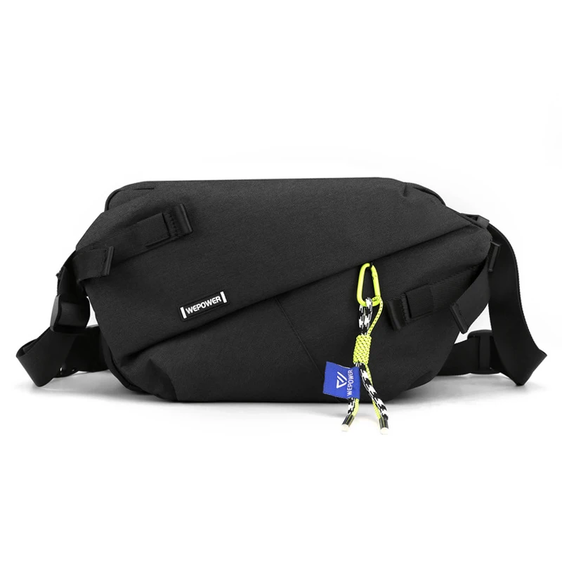 Nylon Panelled Waist Pack Unisex Chest Pack Casual Outdoor Travel Crossbody Bag Men Wasit Belt Bags