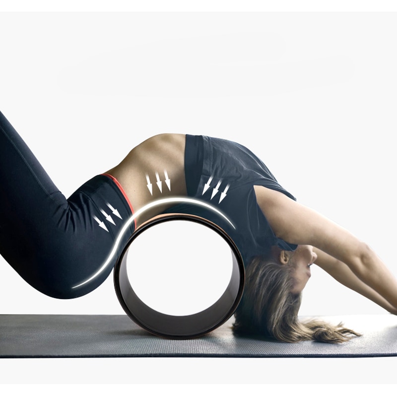 Oak Wood Yoga Roller Wheel