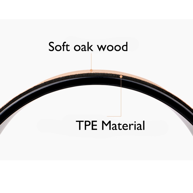 Oak Wood Yoga Roller Wheel