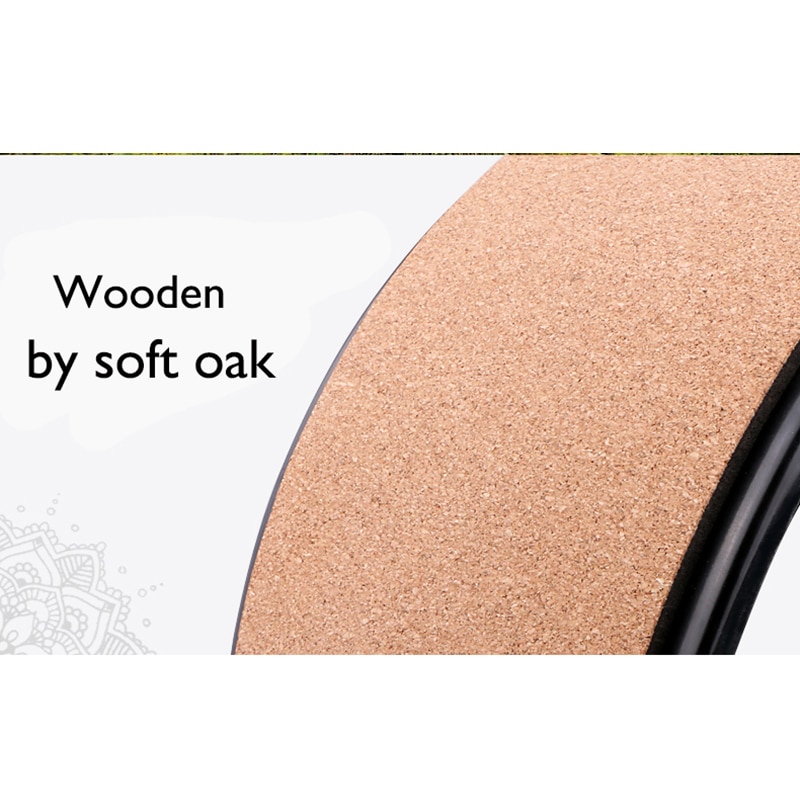 Oak Wood Yoga Roller Wheel