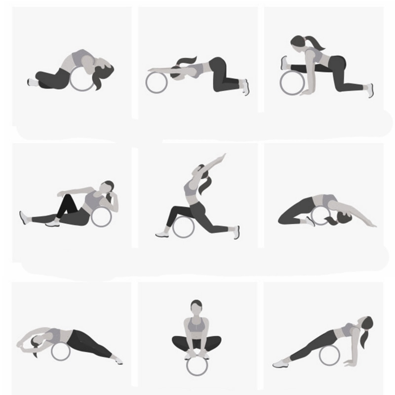 Oak Wood Yoga Roller Wheel
