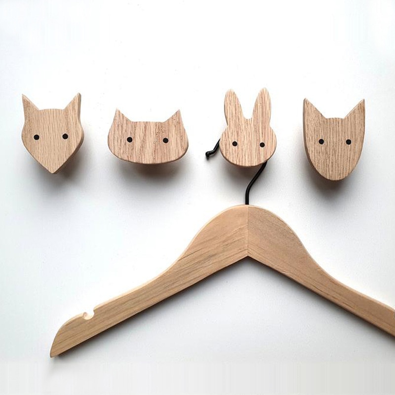Oakwood Woodland Kids Wall Hangers (4 pcs)
