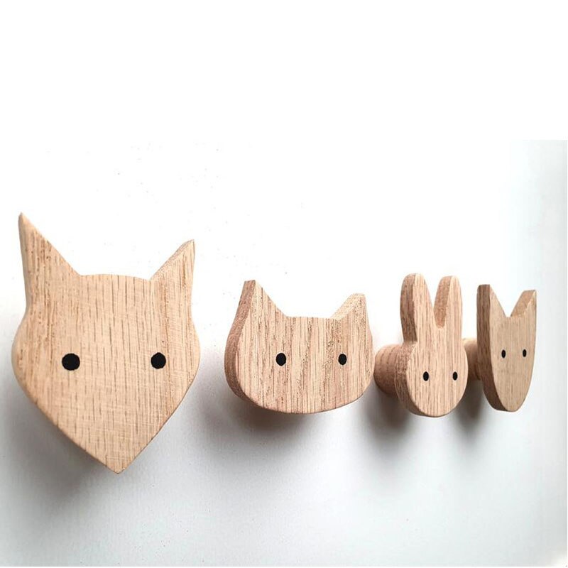 Oakwood Woodland Kids Wall Hangers (4 pcs)