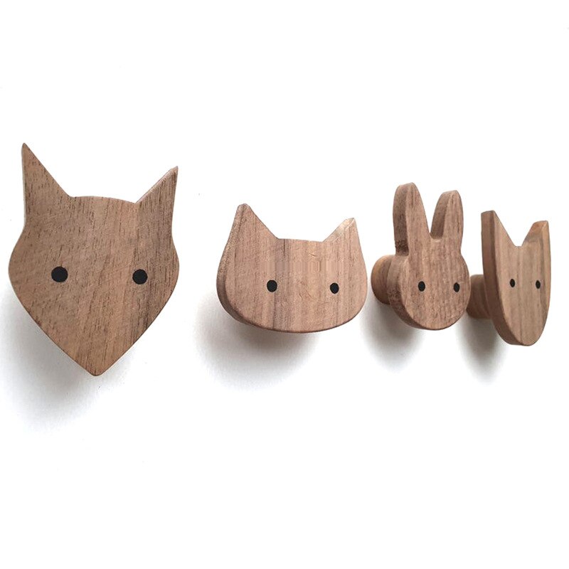 Oakwood Woodland Kids Wall Hangers (4 pcs)