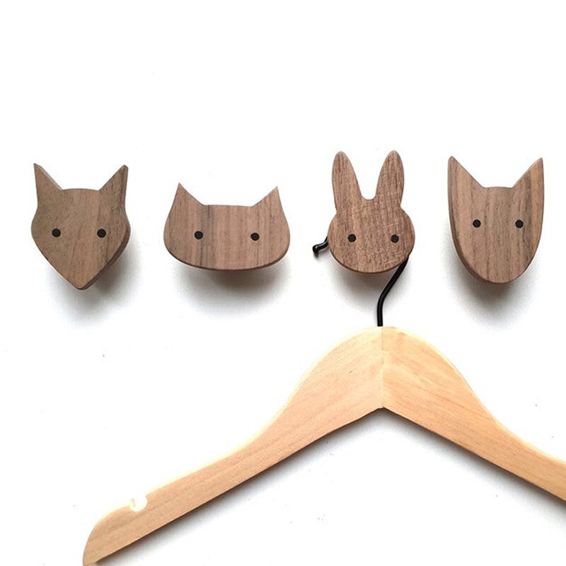Oakwood Woodland Kids Wall Hangers (4 pcs)