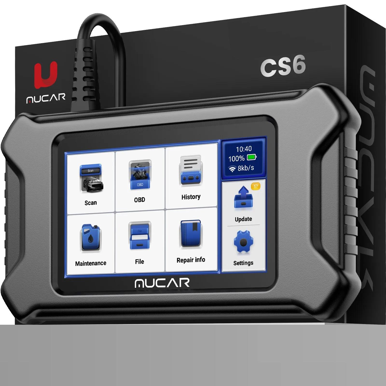 OBD2 Automotive Scanner Car Diagnostic Tool ABS SRS TCM ECM TPMS 6 System Code Read Oil Brake 7 Reset Lifetime Free