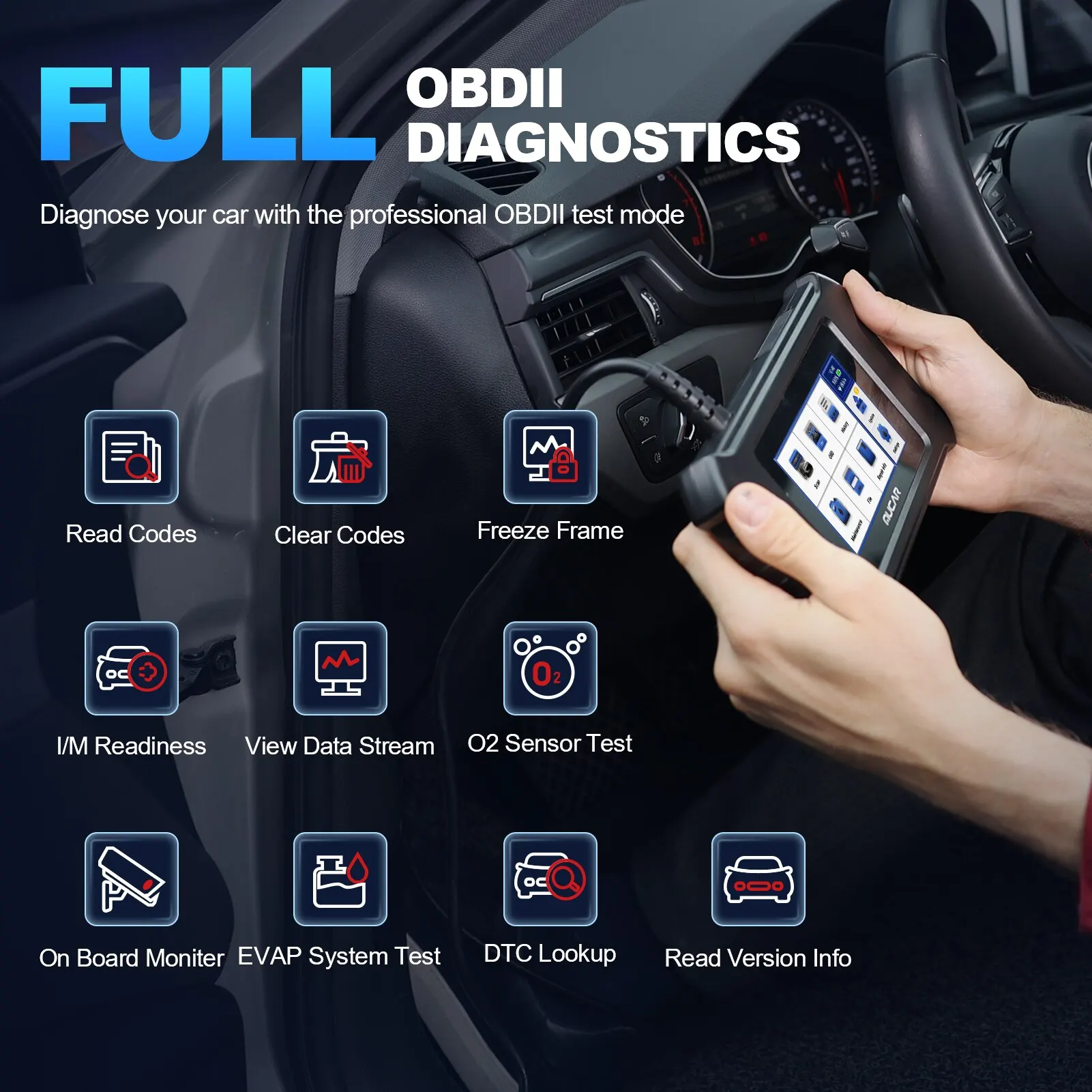 OBD2 Automotive Scanner Car Diagnostic Tool ABS SRS TCM ECM TPMS 6 System Code Read Oil Brake 7 Reset Lifetime Free OBD2 Automotive Scanner Car Diagnostic Tool ABS SRS TCM ECM TPMS 6 System Code Read Oil Brake 7 Reset Lifetime Free