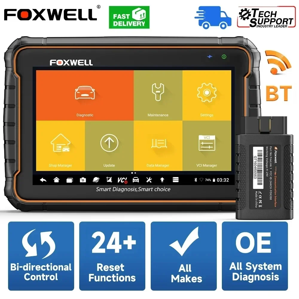 OBD2 Bluetooth Car Diagnostic Tools Professional All System Oil Reset A/F Adjust 24 Reset OBD 2 Automotive Scanner OBD2 Bluetooth Car Diagnostic Tools Professional All System Oil Reset A/F Adjust 24 Reset OBD 2 Automotive Scanner