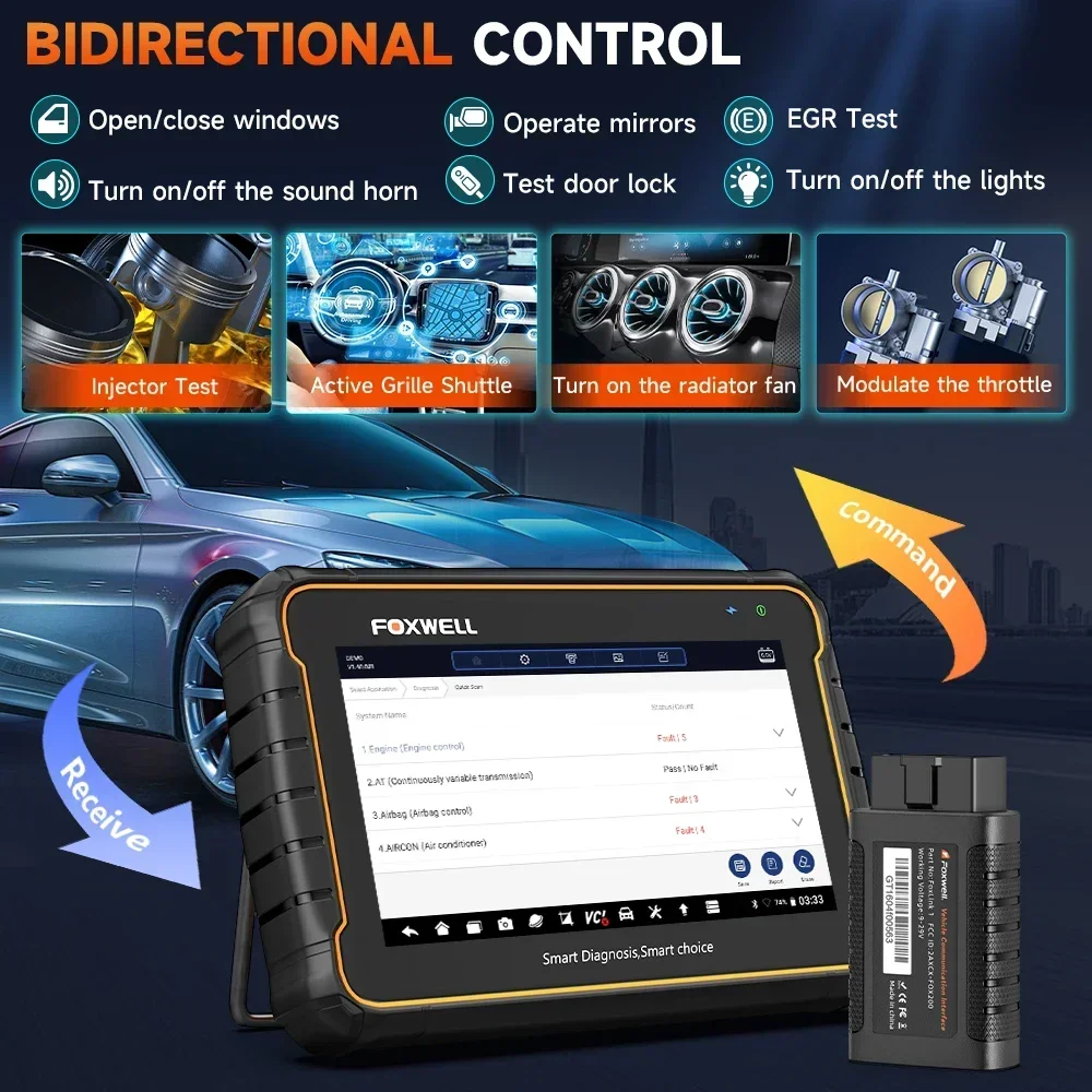 OBD2 Bluetooth Car Diagnostic Tools Professional All System Oil Reset A/F Adjust 24 Reset OBD 2 Automotive Scanner OBD2 Bluetooth Car Diagnostic Tools Professional All System Oil Reset A/F Adjust 24 Reset OBD 2 Automotive Scanner
