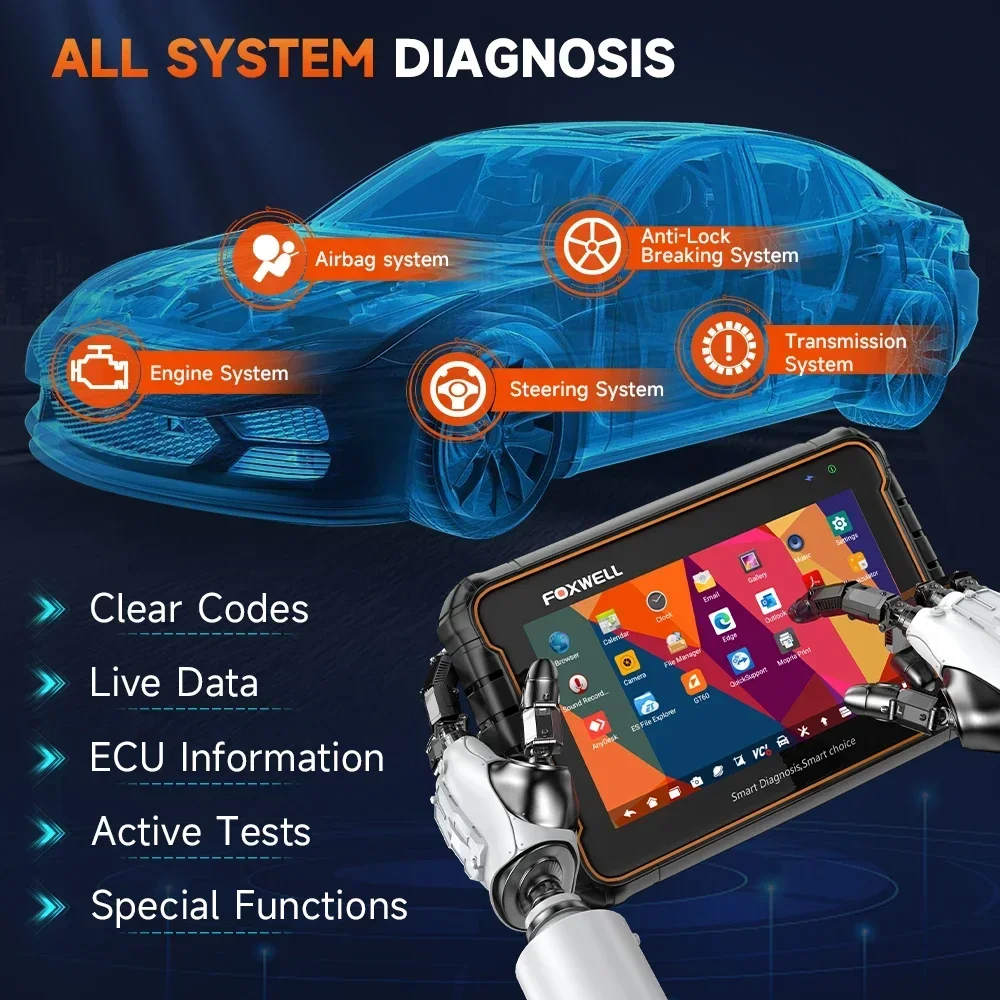OBD2 Bluetooth Car Diagnostic Tools Professional All System Oil Reset A/F Adjust 24 Reset OBD 2 Automotive Scanner OBD2 Bluetooth Car Diagnostic Tools Professional All System Oil Reset A/F Adjust 24 Reset OBD 2 Automotive Scanner