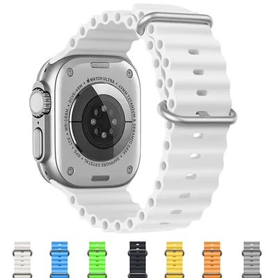 Ocean strap For Apple watch band 49mm 45mm 44mm 40mm 41mm 42mm 38mm silicone correa bracelet iWatch Ultra series 8 7 6