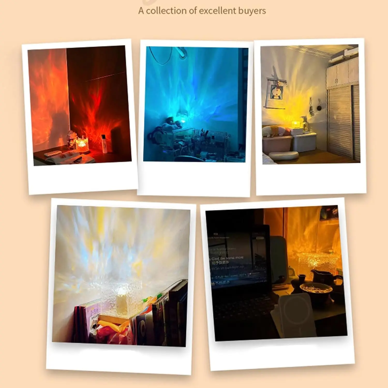 Ocean Wave Projector Light 16 Colors Midnight Aura Aurora Glow Lamp Home Office Bar Restaurant Underwater Projector Ocean Wave Projector Light 16 Colors Midnight Aura Aurora Glow Lamp Home Office Bar Restaurant Underwater Projector