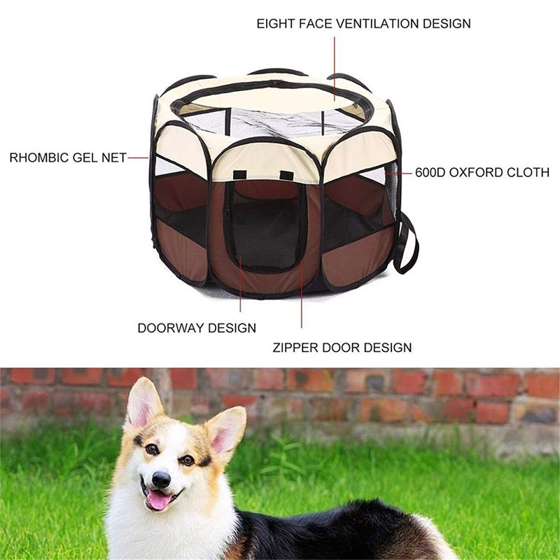 Octagon Portable Pet Playpen Octagon Portable Pet Playpen