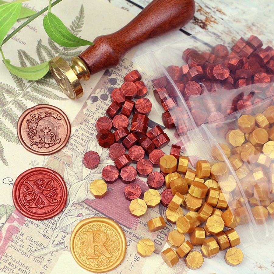 Octagon Sealing Wax Beads (100 pcs)